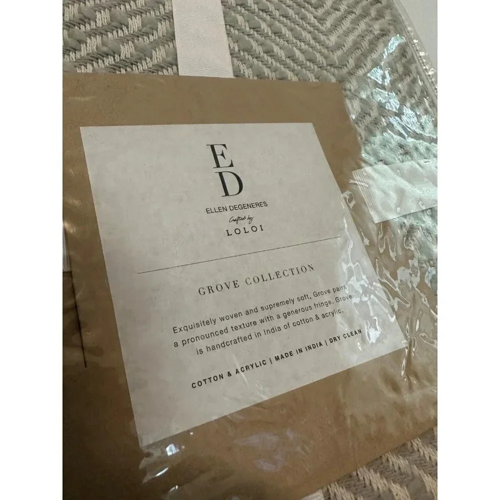 Ellen Degenerees crafted by Loloi Grove Collection throw blanket